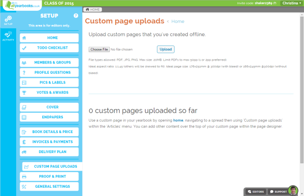 custompages
